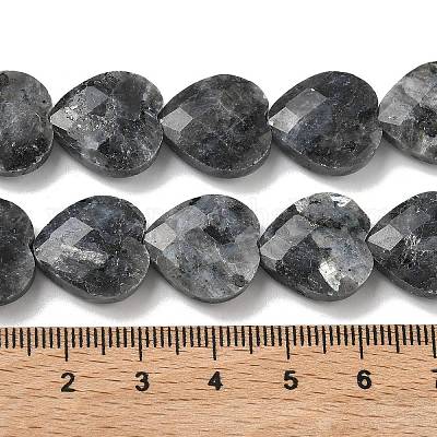 Натуральные нити бус из ларвикита&nbsp;G-A309-A18-01-1