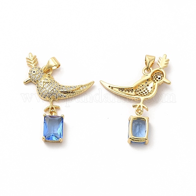 Латунные микро проложить кубического циркония подвески KK-A180-36G-1