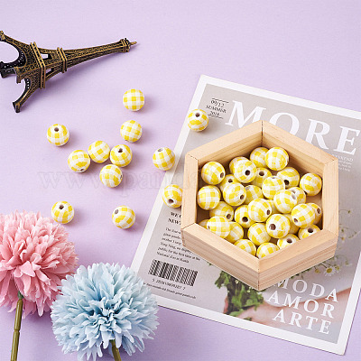 Натуральные деревянные бусы&nbsp;WOOD-TAC0010-05G-1