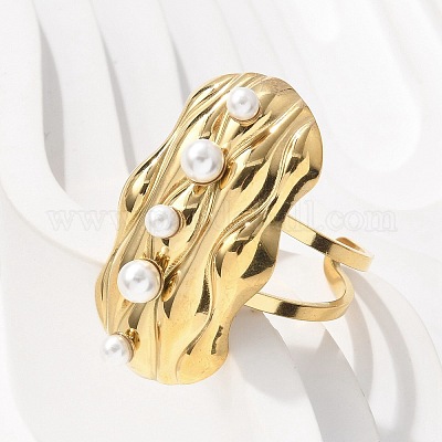 Кольца-манжеты из нержавеющей стали 304 для женщин&nbsp;LS-RJEW-D302-02G-06-1