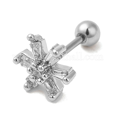 Серьги-гвоздики из циркония&nbsp;LS-EJEW-L265-08P-1