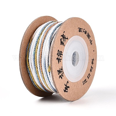 30 м окрашенный сегментный хлопковый шнур для макраме&nbsp;OCOR-T018-01A-1