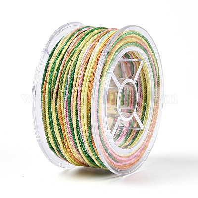 27 м сегментно окрашенные круглые полиэфирные витые шнуры&nbsp;OCOR-N009-02A-02-1