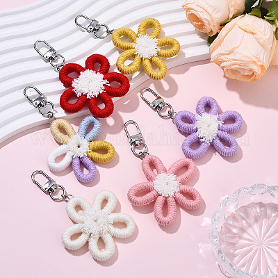 Подвеска из полиэстера&nbsp;HJEW-YW00127-01-1