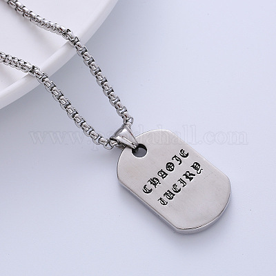 Прямоугольные подвески из нержавеющей стали 304 в стиле панк MC4347-1