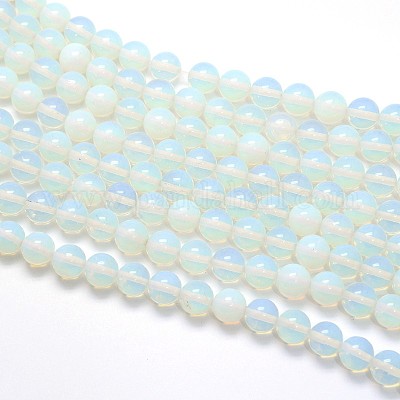 Опал круглые бусины нити G-O047-08-6mm-1