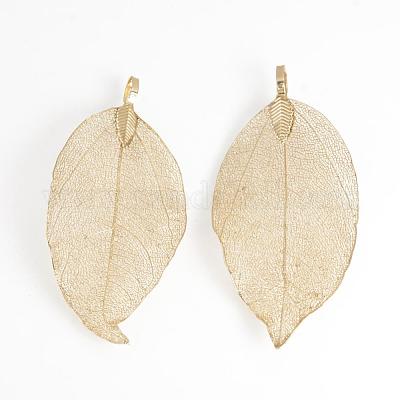 Гальванизированные натуральные листовые большие подвески IFIN-Q119-03D-1