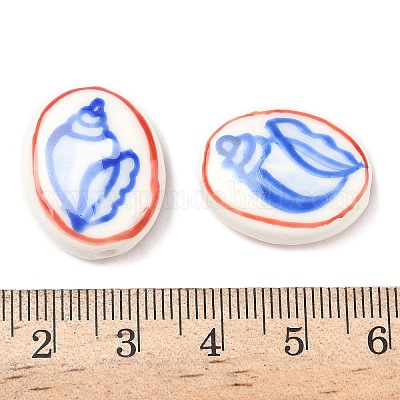 Фарфоровые бусины ручной работы&nbsp;PORC-G014-01A-1