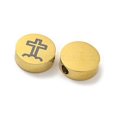 Тема Хэллоуина бусины из нержавеющей стали 304&nbsp;LS-STAS-M069-01G-G-1