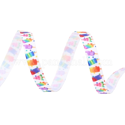 Полиэстер Grosgrain ленты SRIB-G009-01A-1