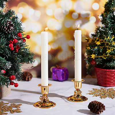 Подсвечники из цинкового сплава&nbsp;AJEW-WR0003-13G-1