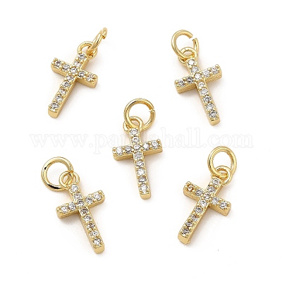 Латунные микро проложить кубического циркония подвески KK-E068-VB260-1