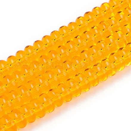 Прозрачные стеклянные бусины GLAA-T025-6mm-07C-1