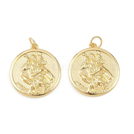 Латунные подвески&nbsp;KK-P339-01B-G-1