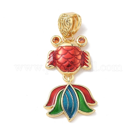 Латунь эмаль подвески KK-Z124-02G-01-1