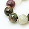 Natural Tourmaline Beads strands, Round, 4mm, Hole: 1mm, 90pcs/strand, 15.35''(39cm)