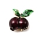 Light Golden Alloy Enamel Brooch, Exquisite Lapel Pin for Women Men, Fruit, Pomegranate, 23.5x25mm