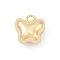Brass Pendants, Real 14K Gold Plated, Butterfly, 16x15.5x9.5mm, Hole: 3mm