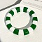 Resin Bangles, Stripe, Dark Green, Inner Diameter: 2.52 inch(6.4cm)
