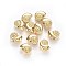 Alloy Beads, Ocean Theme, Lead Free & Nickel Free & Cadmium Free, Shell, Real 14K Gold Plated, 8x11x4.5mm, Hole: 1.5mm