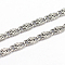Tarnish Resistant 304 Stainless Steel Lumachina Chains, Stainless Steel Color, 8.2x3x0.8mm