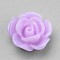 Resin Cabochons, Rose Flower, Plum, 10x5mm, Bottom: 7~8mm