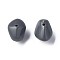 Opaque Acrylic Beads, Nuggets, Gray, 12.5x18x13mm, Hole: 1.6mm, about 360pcs/500g