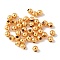 Brass Beads, Round, Rack Plating, Long-Lasting Plated, Cadmium Free & Lead Free, Real 24K Gold Plated, 2.5mm, Hole: 1mm