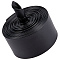 Soft Flat Imitation Leather Cord, Garment Accessories, Black, 50x1mm, about 5.47 Yards(5m)/Bundle