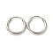 Tarnish Resistant 201 Stainless Steel Huggie Hoop Earrings, with 304 Stainless Steel Pins, Stainless Steel Color, 12 Gauge, 16x2mm, Pin: 0.8mm