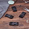 4Pcs Plastic Adjustable Quick Contoured Side Release Buckles, Black, 65x32x12mm