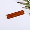PU Leather Label Tags, Clothing Labels, for DIY Jeans, Bags, Shoes, Hat Accessories, Rectangle, Word, 50x16mm