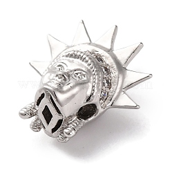 Покрытие стойки латунь с фианитами&nbsp;KK-S406-13P