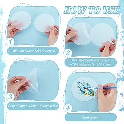 Акриловые большие подвески&nbsp;MACR-WH0007-89A