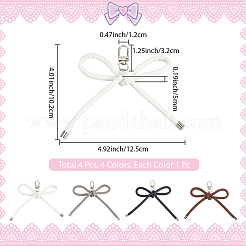 4 шт. 4 цвета искусственная кожа подвесные украшения&nbsp;KEYC-CL0001-13A