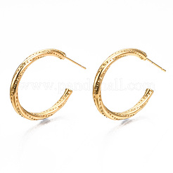 Серьги-кольца из латуни&nbsp;KK-S356-356-NF