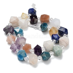 Нити бусин из натурального розового кварца&nbsp;G-L642-D03-01