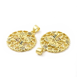 Латунные микро проложить кубического циркония подвески&nbsp;KK-H441-30G