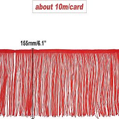 Кружево с латинской бахромой из полиэстера&nbsp;OCOR-WH0064-43B