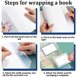 10шт. пластиковые обложки для книг&nbsp;OFST-WH20816-004C