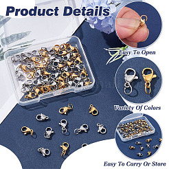 60 шт. 2-х цветные карабины из нержавеющей стали 304&nbsp;STAS-ME0002-18