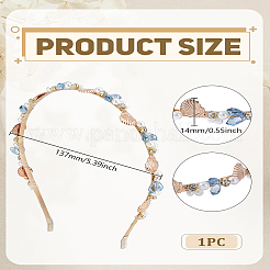 1 шт. резинки для волос из цинкового сплава со стразами&nbsp;OHAR-LP0003-005B