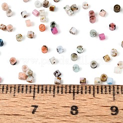 Цилиндрические стеклянные бусины Пикассо&nbsp;GLAA-T028-12A-06