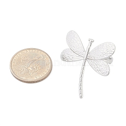 Кольца-манжеты с открытыми стрекозами из нержавеющей стали 304 с защитой от потускнения&nbsp;RJEW-M047-07P