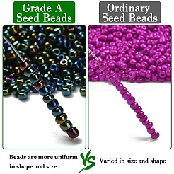 ФГБ 8/0 сорт А круглый стеклянный бисер&nbsp;SEED-Q008-3mm-F605