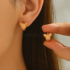 Латунные серьги обруча&nbsp;CM4526-2