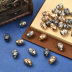 30 шт. Европейские бусины из сплава 3 цветов&nbsp;FIND-YW0011-67