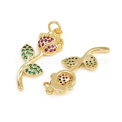 Латунные микро проложить кубического циркония подвески&nbsp;KK-C114-24A-G