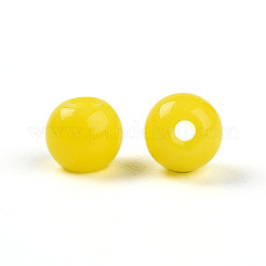 Непрозрачные однотонные стеклянные бусины&nbsp;X1-GLAA-N007-4mm-A09