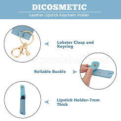 Брелки для губной помады из искусственной кожи&nbsp;AJEW-WH0270-203B